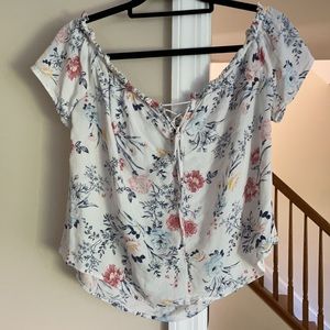 Kendall & Kylie off the shoulder short sleeve